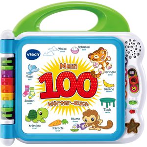 vtech Spielbuch 601504, Mein 100-Wörter-Buch, 2-5 Jahre, interaktives Lernen Deutsch & Englisch