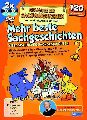 Armin Maiwald - Bibliothek der Sachgeschichten - Mehr beste Sachgeschichten - Schuber [2 DVDs] - Preis vom 08.10.2026 07:26:42 h