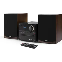Sharp XL-B517DBR (Bluetooth, CD Player, 2x 45 W), Stereoanlage, Braun