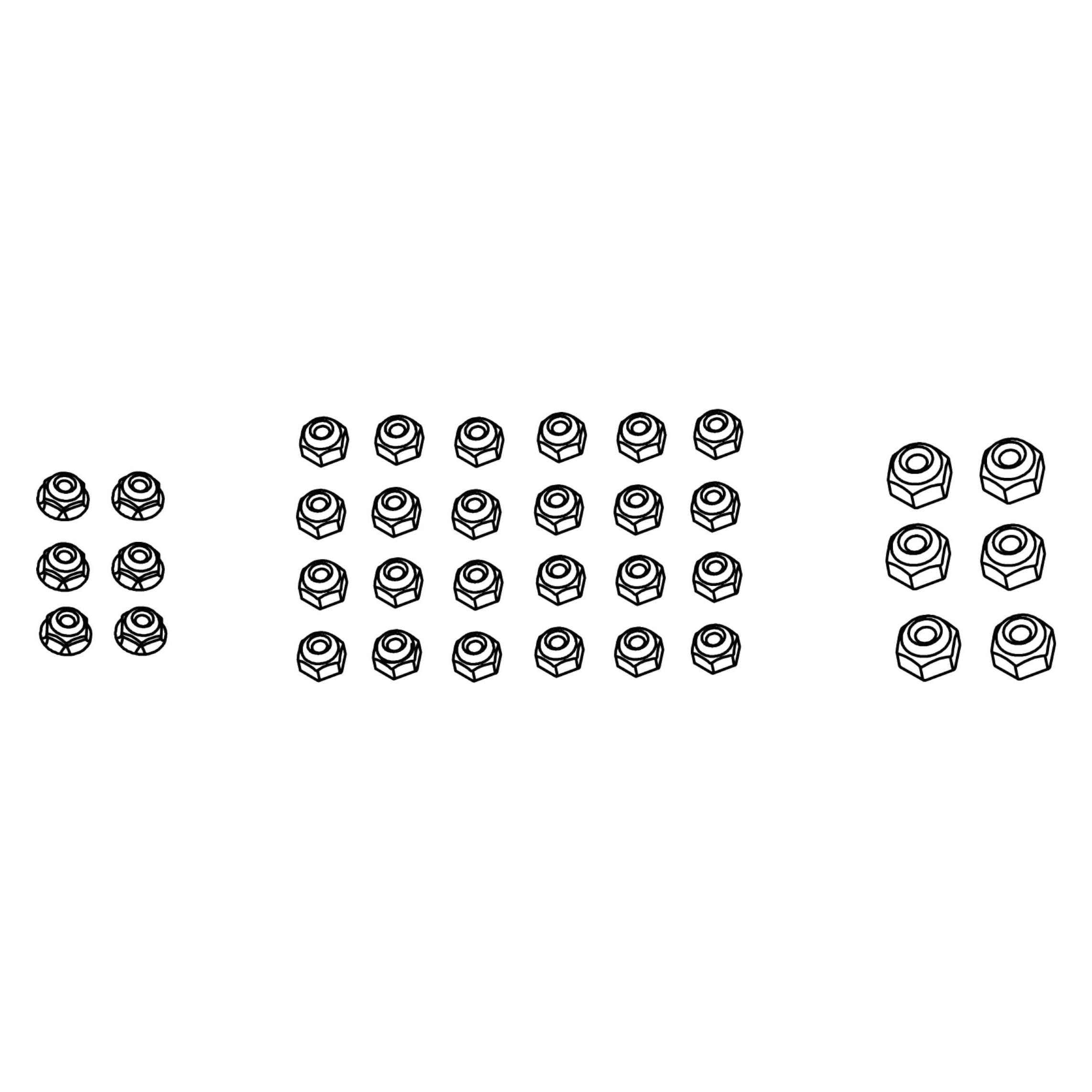 Amewi Muttern Set HC7 / RXB7 (019-21091112)