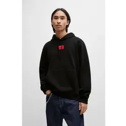 HUGO für Herren. 50458700 Daratschi Sweatshirt schwarz (S), Lässig, Baumwolle, Langarm, Nachhaltig