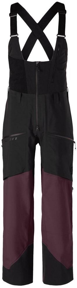 Scott  - Pants Vertic Gore Tex 3 Layer Black Cocoa Red - S - Pantalon Ski