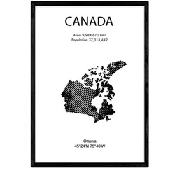 POSTER Länder & Kontinente Kanada A3 Rahmenlos