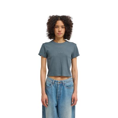T-Shirt ELEMENT "Yarnhill", Damen, Gr. L, schwarz slate, Obermaterial: 95% Baumwolle, 5% Elasthan., Shirts T-Shirt