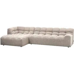 Ecksofa Chaiselongue Allure Melange-Stoff, modern, links, Natur, gepolstert, bequeme Sitzfläche