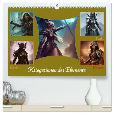 Kriegerinnen der Elemente (hochwertiger Premium Wandkalender 2026 DIN A2 quer), Kunstdruck in Hochglanz