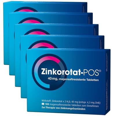 Zinkorotat POS magensaftresistente Tabletten 500 St magensaftresistent