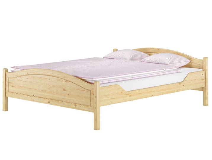 Massivholzbett 160 x 200 cm Doppelbett Kiefer