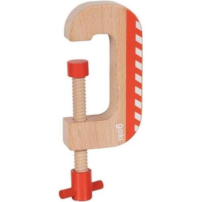 Goki 58401 - Schraubzwinge, Kinder-Werkzeug, 15 cm
