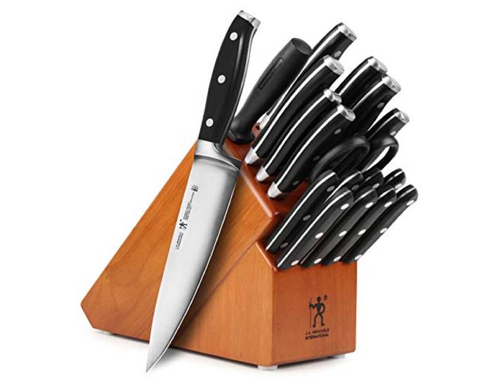 Zwilling J.A. Henckels International Premiumo Messerset, geschmiedet, mit Kirschblock, 19-teilig