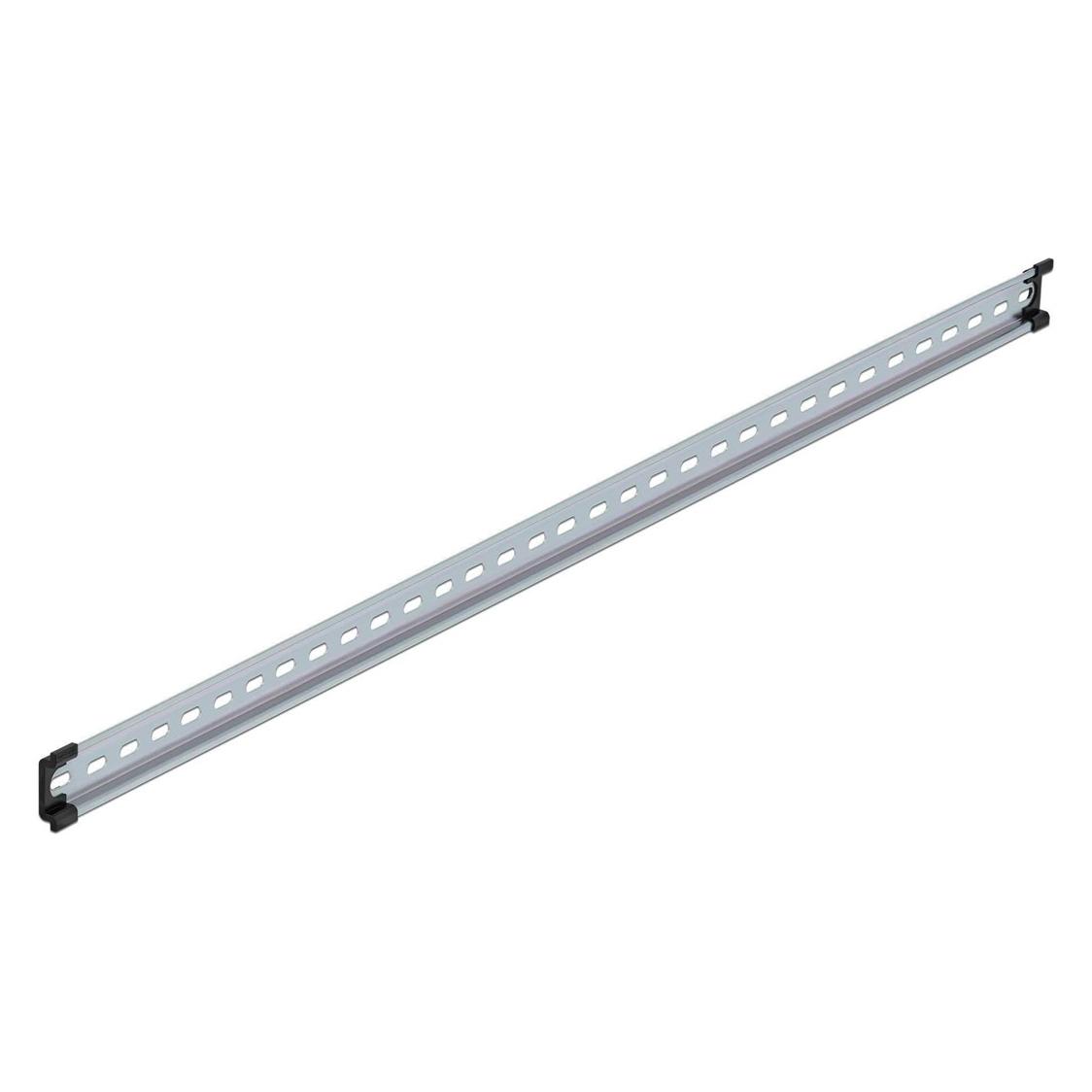Delock Hutschiene 35 x 7,5 mm, 100cm aus Stahl, mit Schlitzlöchern (66194)