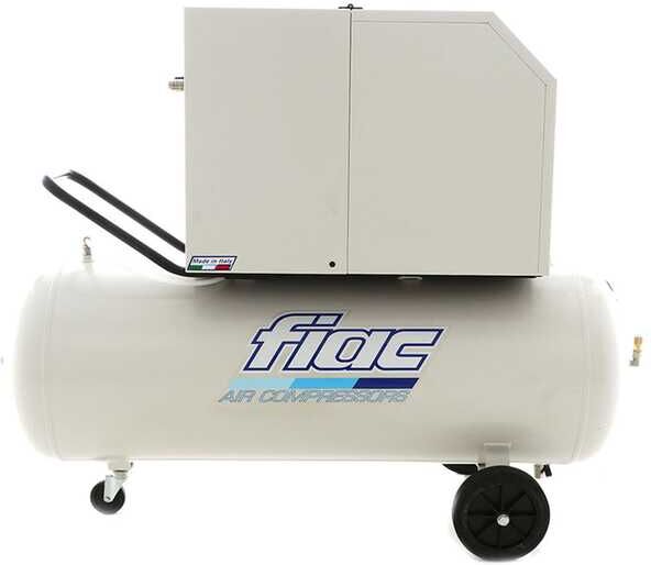 FIAC Silent AB200/360M - Elektro Kompressor auf Wagen - 230V - mit Riemen - 3 PS