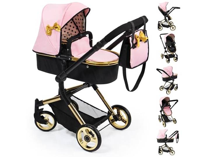 Poppenwagen Neo Vario, wandelwagen, verstelbare en zwenkbaar duwstang