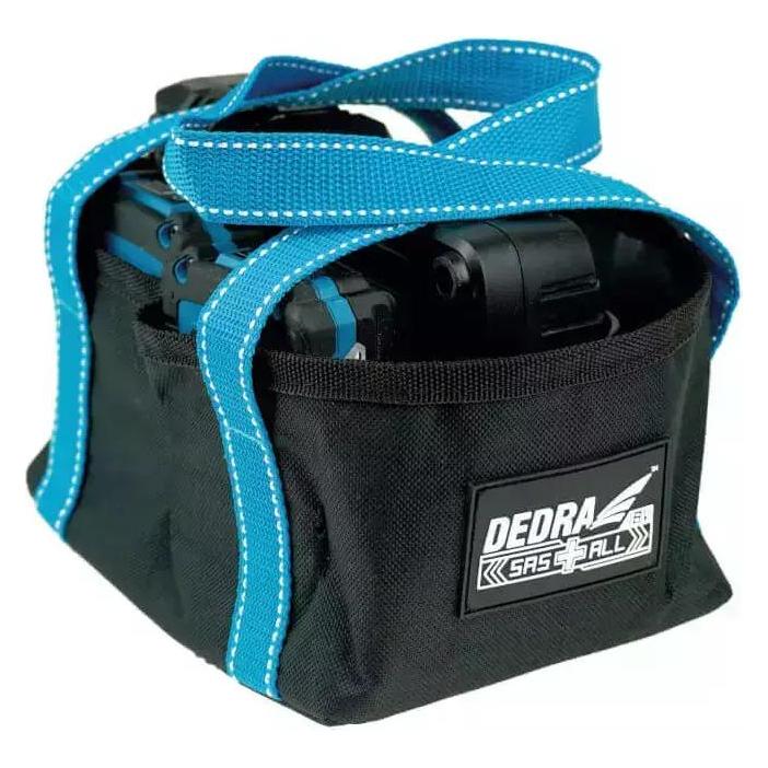 Dedra Tasche für 2 Akkus und Ladegerät, Polyester (DED7002B)