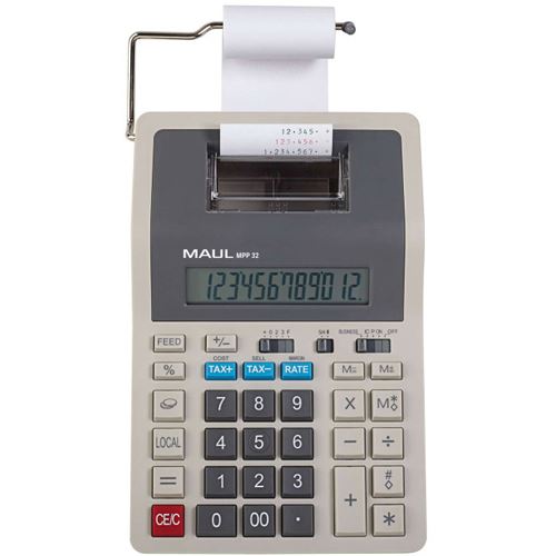 MAUL MPP 32 Tischrechner druckend weiß/grau