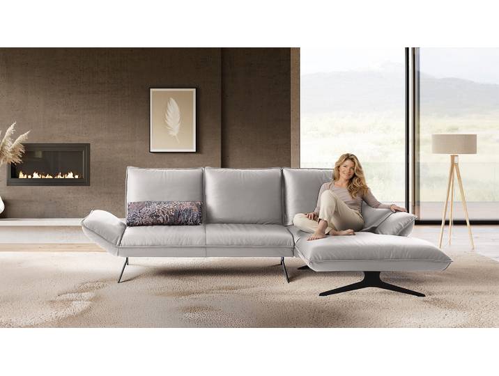 Koinor Ecksofa Prime mit manueller Rückenfunktion in Leder