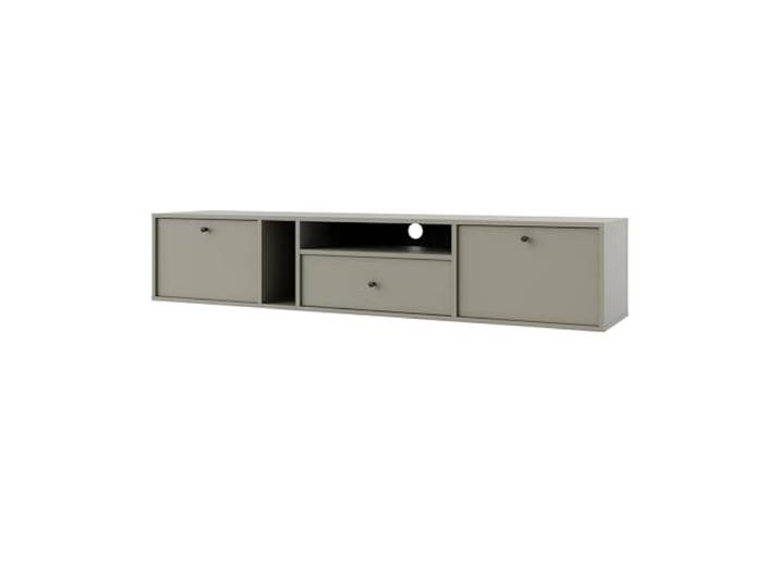 Margaret Hadas24 TV-Schrank TIVARO 180cm mit 2 Türen und Schubladen, ohne Füßen, beige