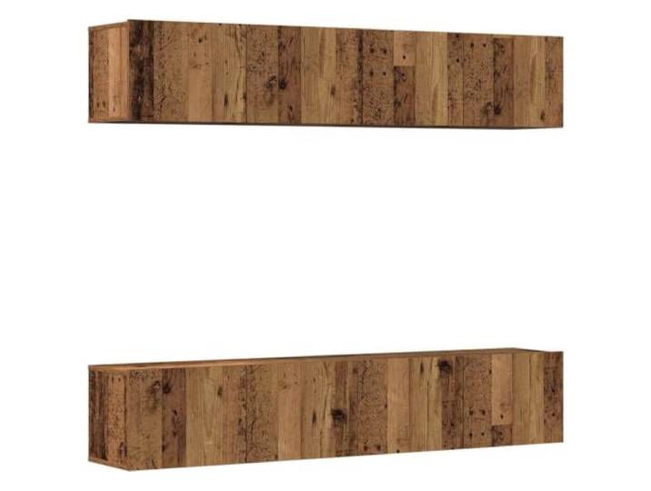 KGFHERENB TV Wandschrank 4er Set Hängend Altholz Optik Holzwerkstoff Flexibles Schweberegal-Set für das Wohnzimmer: Schränke schaffen geordneten Stauraum und zeitgemäßes Ambiente.