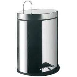Abfallbehälter emco system 2 Edelstahl, mit Deckel oval, stehend, 5L