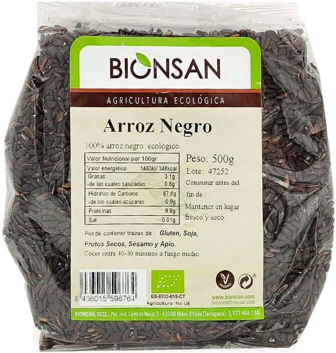 Bionsan Arroz Negro Orgânico 500g