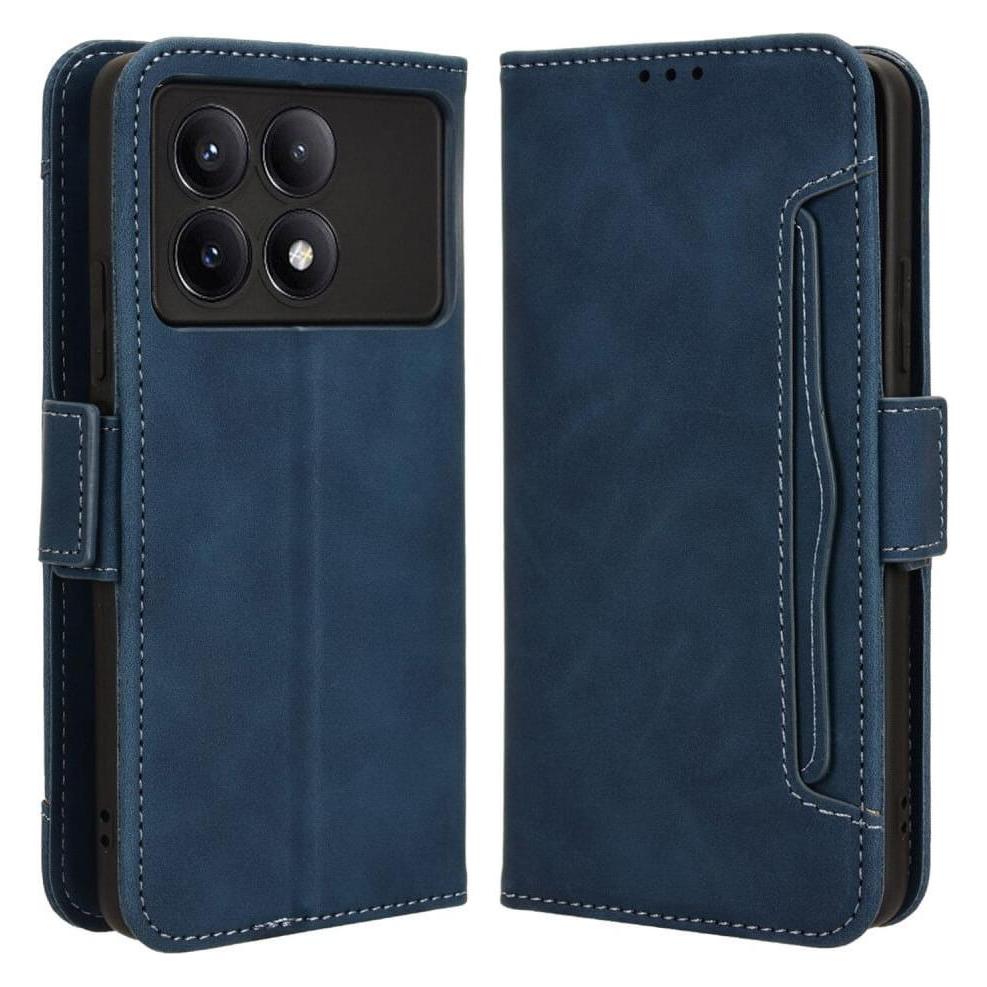 Cover-Discount Xiaomi Poco X6 Pro - Etui viele Kartenfächer blau (Xiaomi Poco X6 Pro) (660173599D)