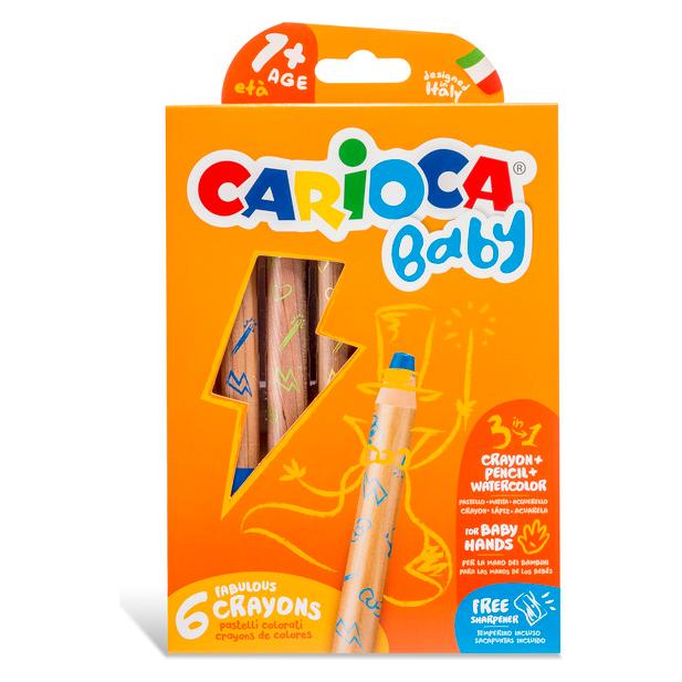 Carioca Malstift Baby 3 in 1 (6x) (42817M)