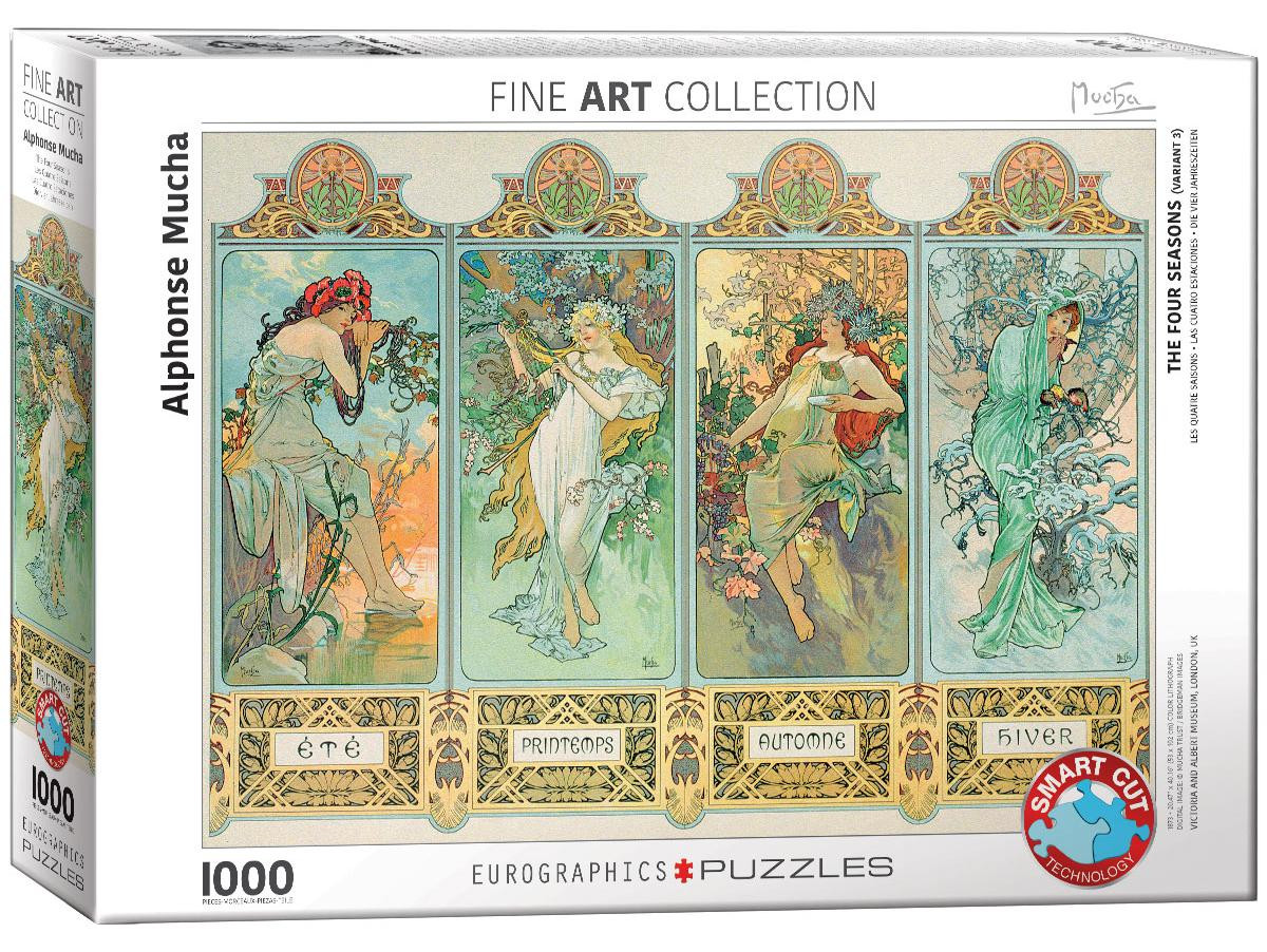 Eurographics Puzzel Alphonse Mucha De Vier Seizoenen 1000 stukjes