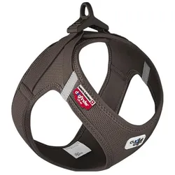 Curli Vest Hundegeschirr Clasp Air-Mesh braun 3XS (3XS, Hund, Allgemein), Halsband + Leine