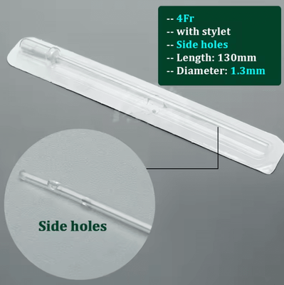 Inspire Curations Veterinary Cat Urinary Catheter With Stylet 3Fr & 4Fr 1.3mm Side Holes 3 Pieces