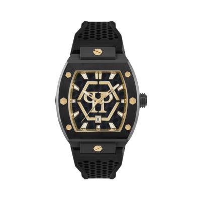 Luxusuhr PHILIPP PLEIN "Hexagon", gold (1602, gold, schwarz), Armbanduhren, Herren