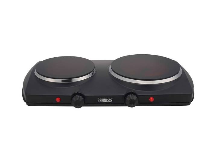 Princess 01.303021.01.001 2-Platten Rechaud Schwarz