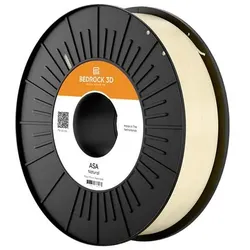Bedrock 3D ASA-4201b075 ASA Natural 2.85 mm 750 g Filament ASA 2.85 mm 750 g Na (ASA, 2.85 mm, 750 g), 3D Filament, Transparent