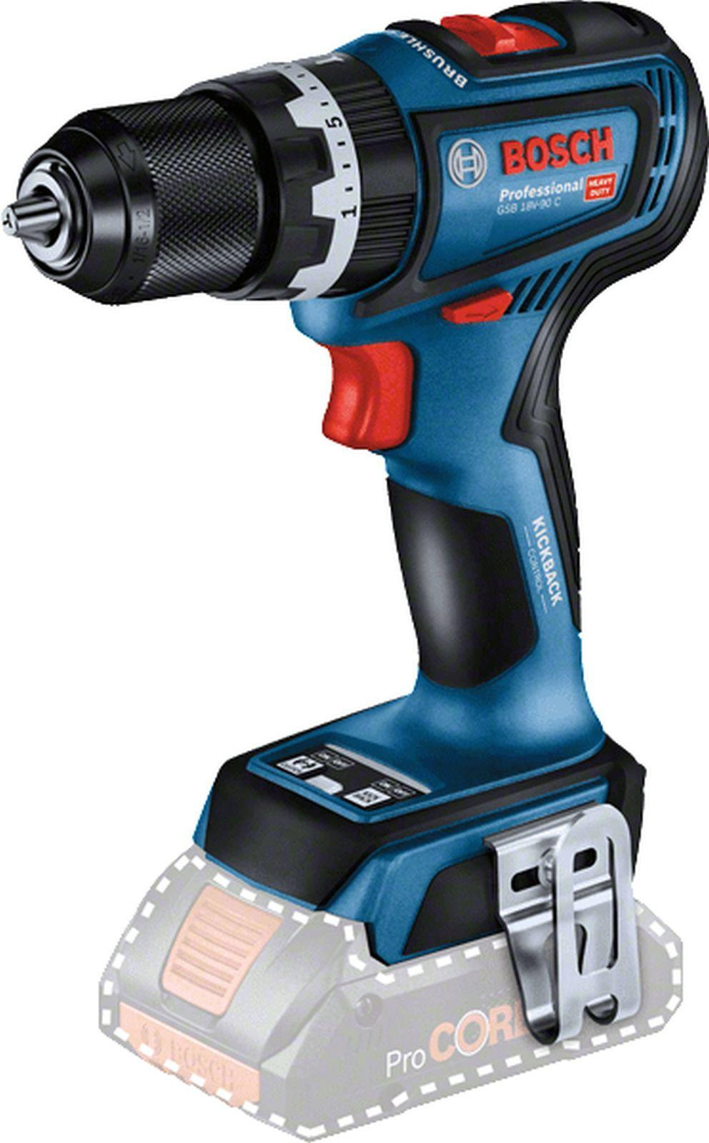 Bosch Professional GSB 18V-90 C Akku-Schlagboorschrauber-Set 18,0 V, zonder accu