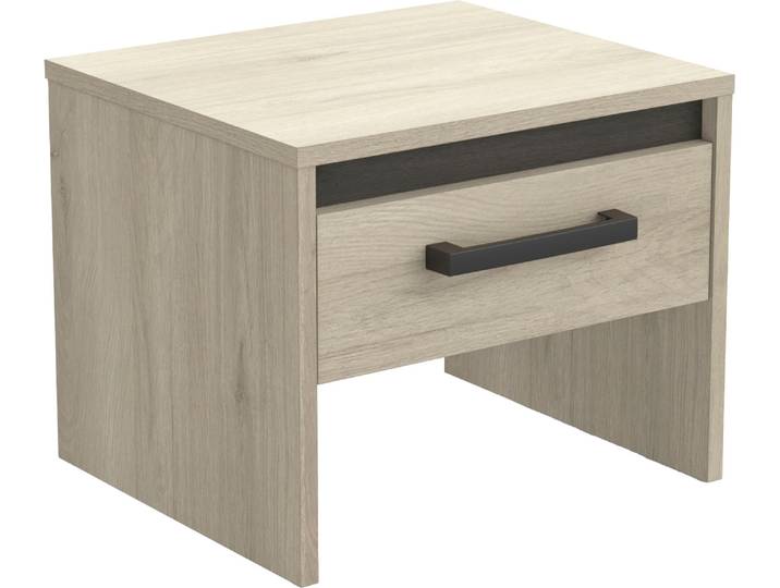 Nachttisch DEMEYERE GROUP Watson , braun (kronberg eich, waterford), B:39,5cm H:32,1cm T:34,7cm, Tische, Nachttisch, Nachttisch mit 1 Schublade