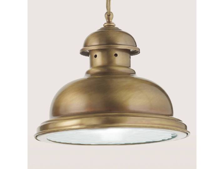 Cremasco Hängelampe Scirocco, dimmbar, bronze / altmessing, für Wohn- / Esszimmer, Messing, Antik, Pendelleuchte