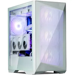 Zalman Boitier Moyen Tour E-ATX Z9 Iceberg MS RGB avec panneau vitré (blanc) (ATX, E-ATX, Mini-ATX, Mini-ITX), PC Gehäuse, Weiss