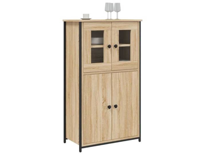 Buffet haut - MOTHINESSTO - Chêne Sonoma - Bois d'ingénierie - Métal - 62x32x106 5 cm