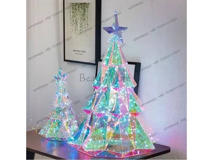 Décorations de Noël créatives pour hôtel, vitrine, réception, lumières colorées pour arbre de Noël, ornements créatifs pour la maison, petites décorations de Noël