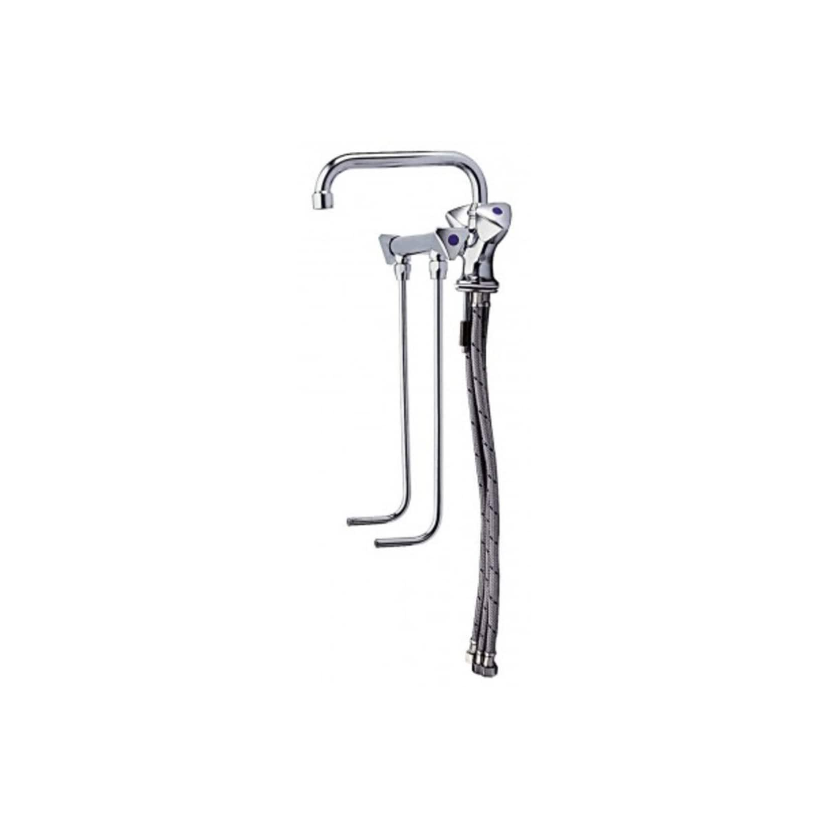 Wasserhahn, Küchenarmatur, Wasserarmatur - für Warm und Kaltwasser, Hochdruck für 2 Becken