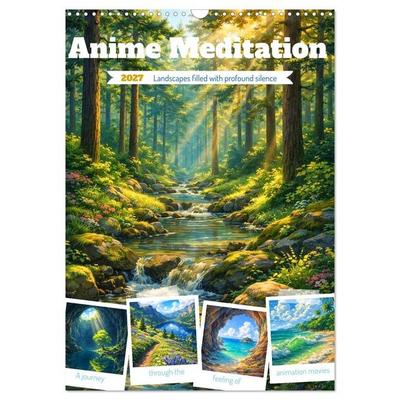 Anime Meditation (Wall Calendar 2027 DIN A3 portrait), CALVENDO 12 Month Wall Calendar