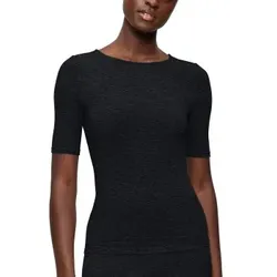 Triumph Beauty Layers Short Sleeve Wool Top Schwarz Wolle Medium Damen