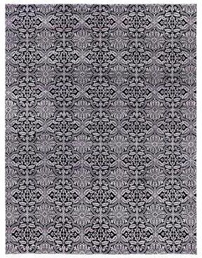 Overton "Ikat One-of-a-Kind Hand-Knotted Area Rug, Blue - 9' 3"" x 12' 1"""