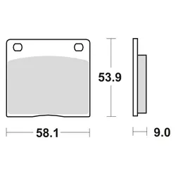 TRW Bremsbelag MCB 73