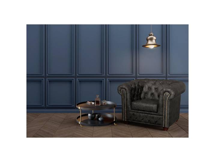 P & B Sessel York, Schwarz, Holz, Buche, 104x72x86 cm, Wohnzimmer, Sessel, Sonstige Sessel