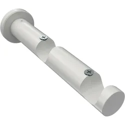 TRÄGER FÜR GARDINENSTANGEN 20 mm Ø, Platon 2-läufig, Weiß