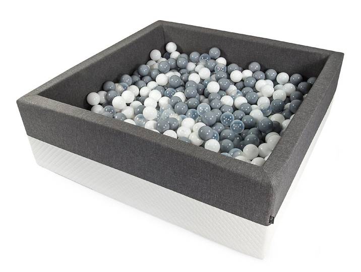 Ajababy Bällebad-Bälle Bällebad XXL Luxus Bällebad Bällepool 120x120x40 mit 500 Bällen