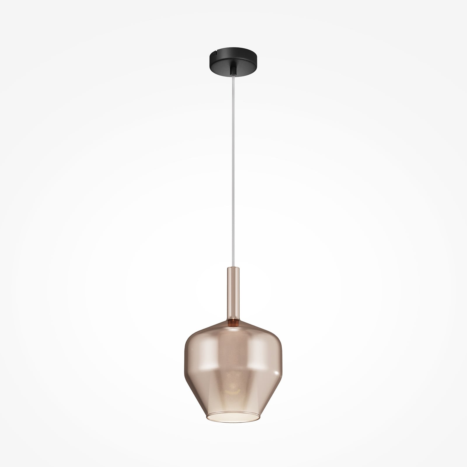 Maytoni Duality Hanglamp met glazen kap, goudkleurig, 1xE27, 60W