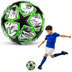 Trainingsfußball für Rasenplätze, Green Stars, 22 cm, Größe 5