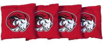 Skip's Garage Winston Salem State WSSU Rams Red Cornhole Bags