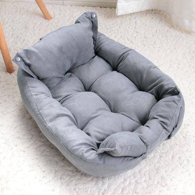 Youfap Market Warm Winter Cat Sleeping Bed Sofa, Multifunction Dog Bed Mat 3 IN 1 Dogs, Puppy Kitten Nest Kennel Soft Pet Cushion gray l